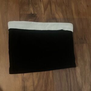 Edikted Black and White Crop Tube Top
